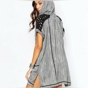 Free People Forever Yours Striped Tunic/Cover-up Medium